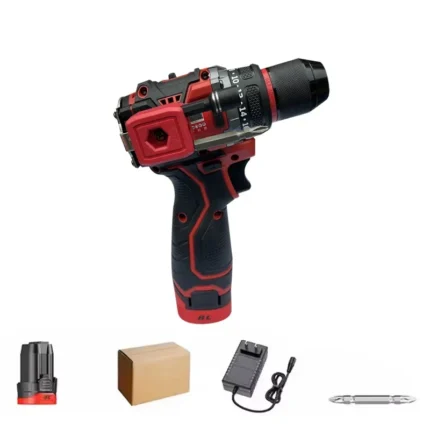 Powerful 20V Cordless Impact Driver with Metal Chuck, Brushless Electric Drill for Home DIY, Screwdriving & Drilling Tools