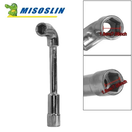 Spanner Multi-purpose L-shaped 18mm Open Socket Wrench for DUALTRON Series Electric Scooter to Tighten Or Loosen Motor Axle Nut